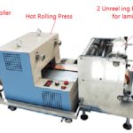 Roll to Roll Heating Calender (8" W) up to 110C for Multi-layer Laminating - HRP-03RRL