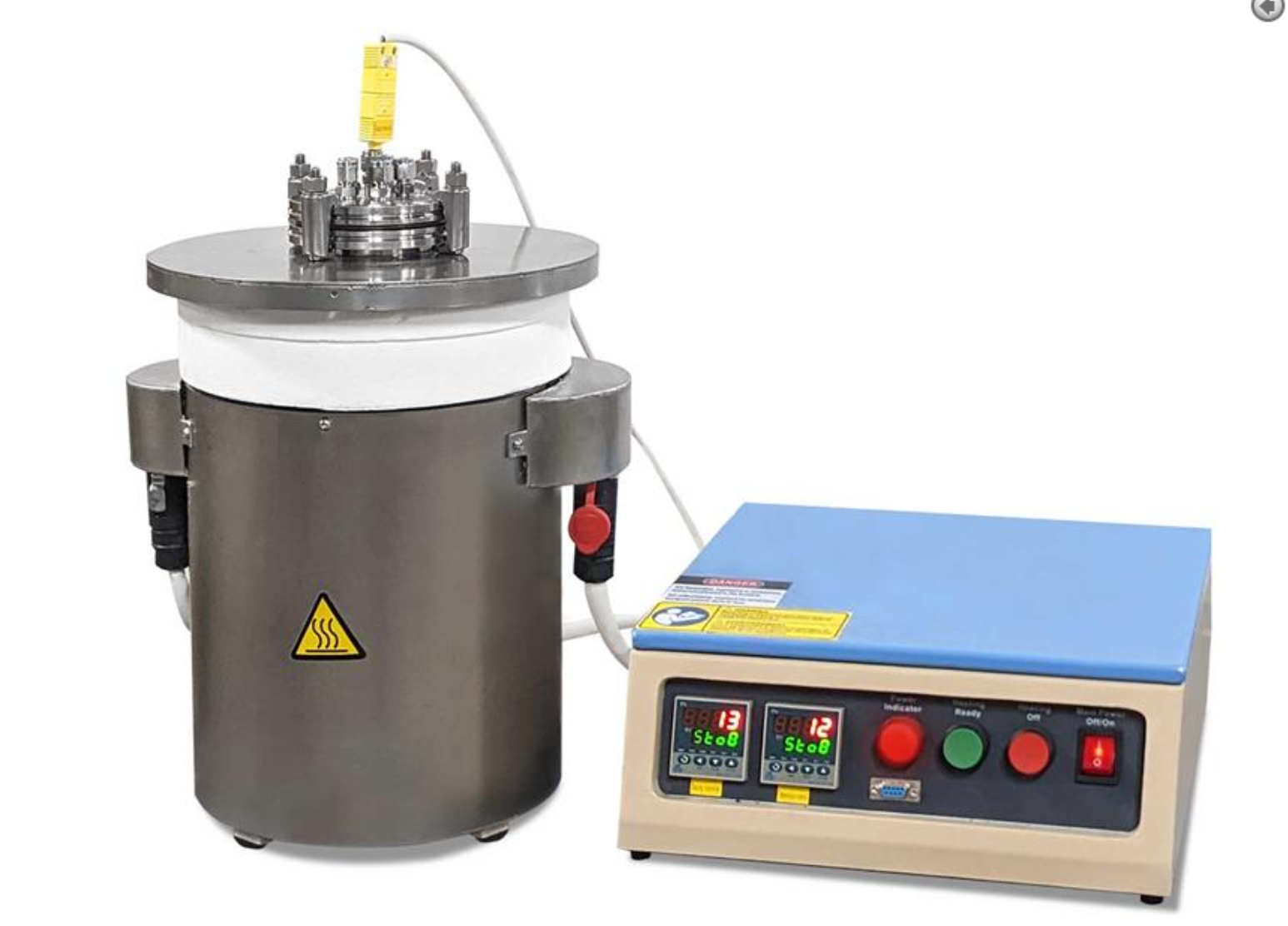 600°C SS316 Alloy Reactor with 6 Feedthroughs for Molten Salt Electrolyze or Battery - VBF-600S - Image 2