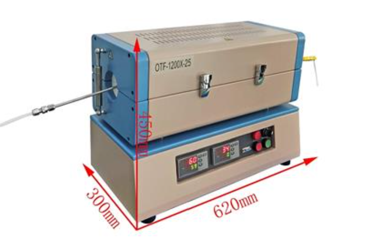 Gas Pre-Heating Tube Furnace up to 700oC @ 15L/m Flow Rate For Pyrolysis Reactors- OTF-1200X-25 - Image 3